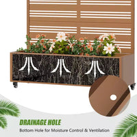 Dovelina Carré potager surélevé avec treillis, jardinière en métal avec écran d'intimité pour plantes grimpantes - 59 x 30/60, 47 x 47/94, 72 x 35/47/70/94