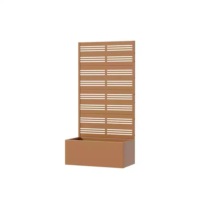 Dovelina Carré potager surélevé avec treillis, jardinière en métal avec écran d'intimité pour plantes grimpantes - 59 x 30/60, 47 x 47/94, 72 x 35/47/70/94