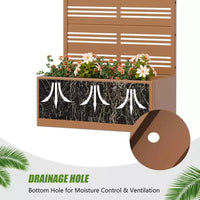 Dovelina Carré potager surélevé avec treillis, jardinière en métal avec écran d'intimité pour plantes grimpantes - 59 x 30/60, 47 x 47/94, 72 x 35/47/70/94