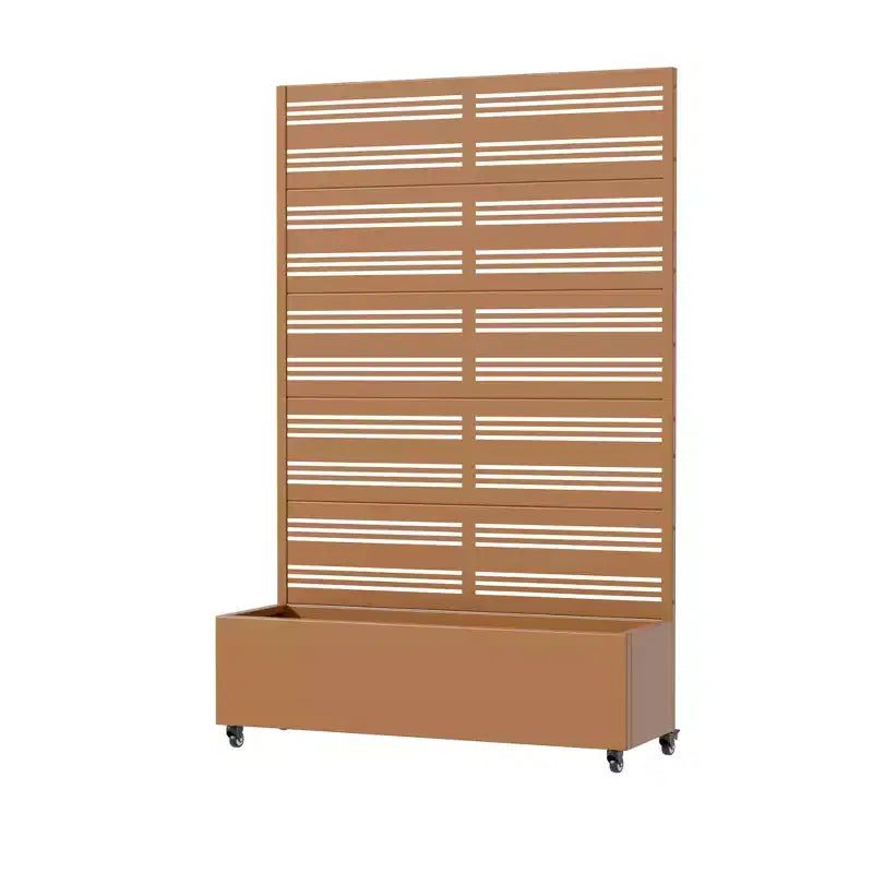 Dovelina Carré potager surélevé avec treillis, jardinière en métal avec écran d'intimité pour plantes grimpantes - 59 x 30/60, 47 x 47/94, 72 x 35/47/70/94