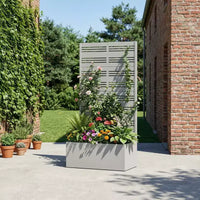 Dovelina Carré potager surélevé avec treillis, jardinière en métal avec écran d'intimité pour plantes grimpantes - 59 x 30/60, 47 x 47/94, 72 x 35/47/70/94