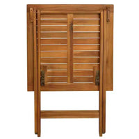 vidaXL Ensemble de bistro Ton bois Bois d'acacia massif Ensemble de bistro pliable