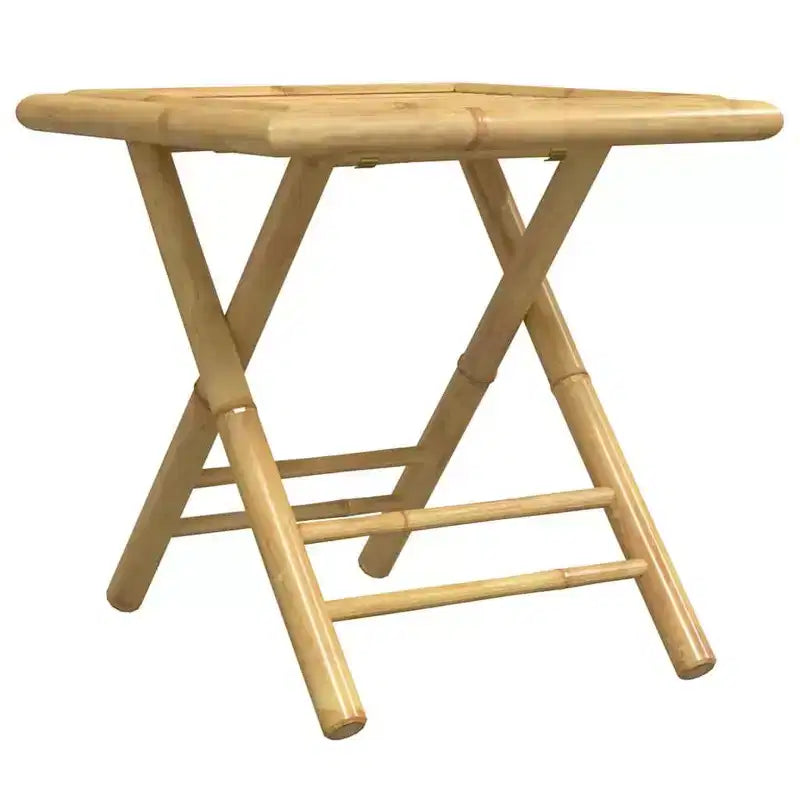 vidaXL Ensemble de bistro Bambou naturel Ensemble de bistro compact pliable en bambou