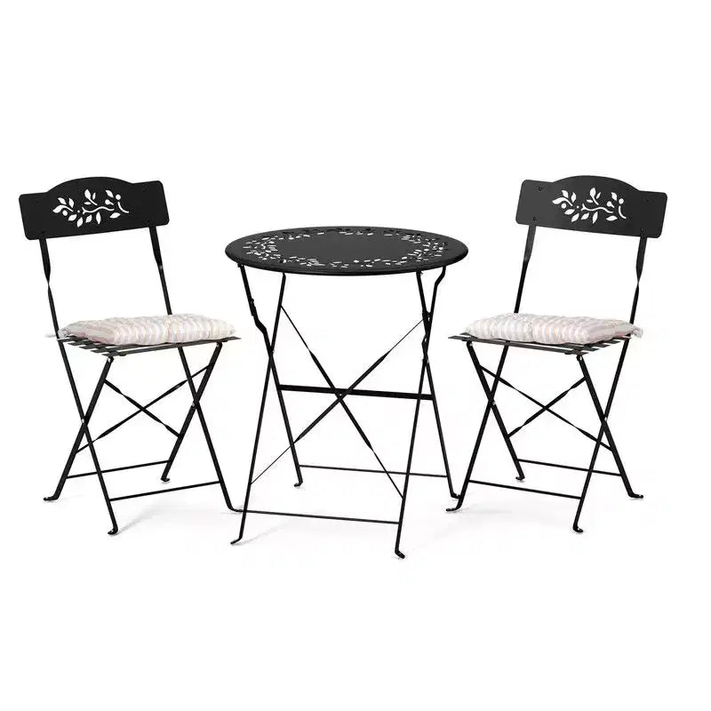 Ensemble bistro 3 pièces Karl Home avec coussins d'assise