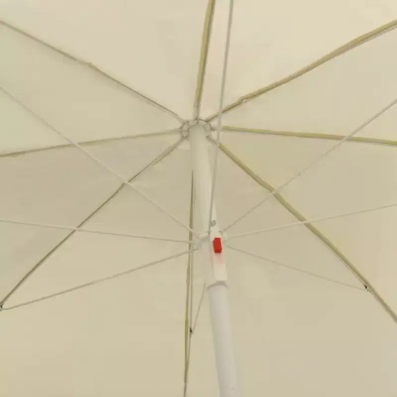 vidaXL Parasol de plage jaune sable 118,1