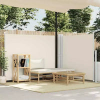 vidaXL Store latéral crème polyester avec revêtement PU 140 x 1000 cm