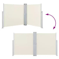 vidaXL Store latéral crème polyester avec revêtement PU 140 x 1000 cm
