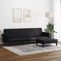 vidaXL Salon de jardin noir