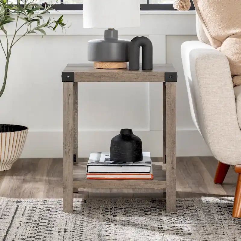Table d'appoint Middlebrook Kujawa 18 pouces avec pieds en X