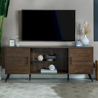Meuble TV à 2 portes de 60 pouces de style moderne du milieu du siècle Middlebrook