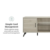 Meuble TV à 2 portes de 60 pouces de style moderne du milieu du siècle Middlebrook