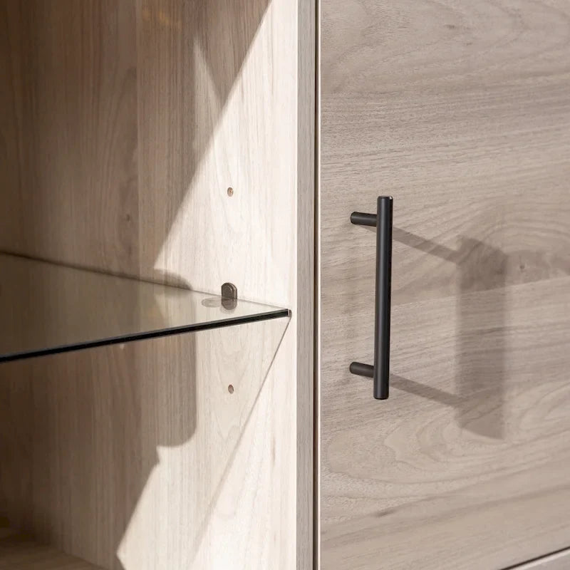 Meuble TV à 2 portes de 60 pouces de style moderne du milieu du siècle Middlebrook