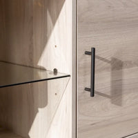 Meuble TV à 2 portes de 60 pouces de style moderne du milieu du siècle Middlebrook