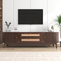 Meuble TV en rotin Modern Farmhouse