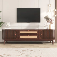 Meuble TV en rotin Modern Farmhouse