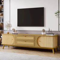 Meuble TV en rotin Modern Farmhouse