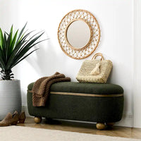 Banc ottoman de rangement, banc ottoman de pied de lit rembourré avec rangement et assise, grand banc de rangement pour couvertures et repose-pieds