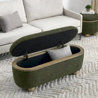 Banc ottoman de rangement, banc ottoman de pied de lit rembourré avec rangement et assise, grand banc de rangement pour couvertures et repose-pieds