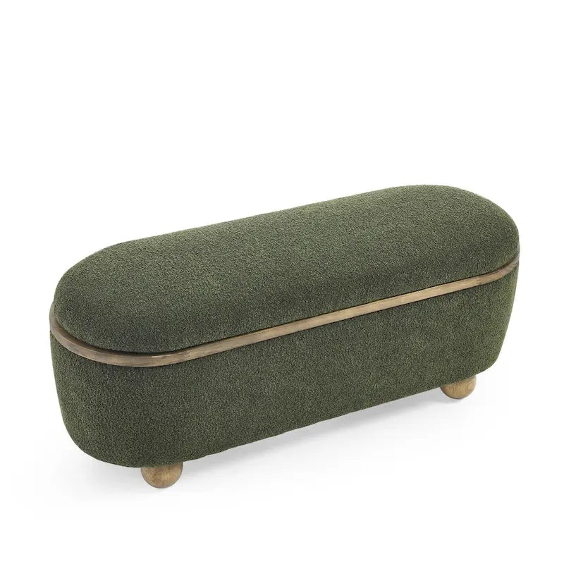 Banc ottoman de rangement, banc ottoman de pied de lit rembourré avec rangement et assise, grand banc de rangement pour couvertures et repose-pieds