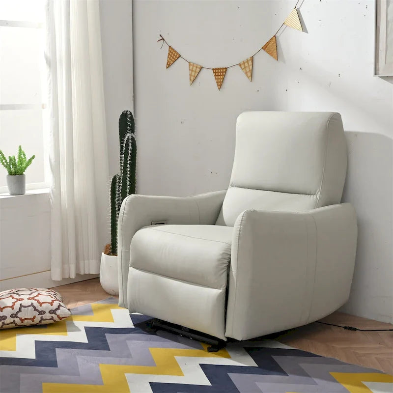 Fauteuil inclinable électrique avec port USB, fauteuil inclinable gain de place près du mur