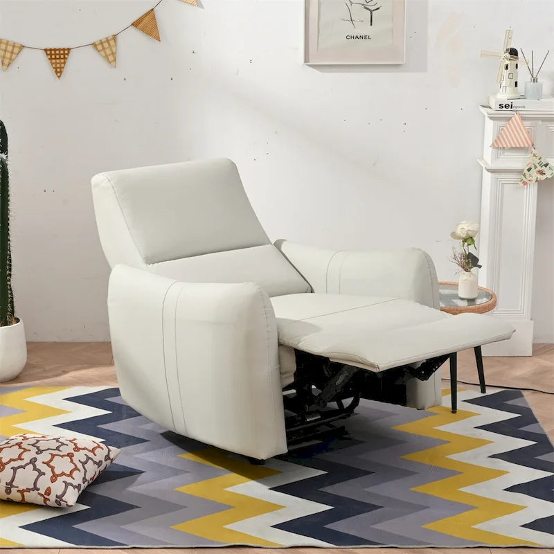 Fauteuil inclinable électrique avec port USB, fauteuil inclinable gain de place près du mur