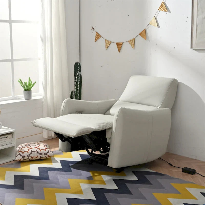 Fauteuil inclinable électrique avec port USB, fauteuil inclinable gain de place près du mur
