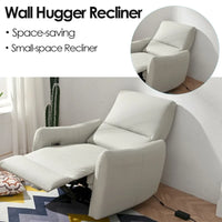 Fauteuil inclinable électrique avec port USB, fauteuil inclinable gain de place près du mur