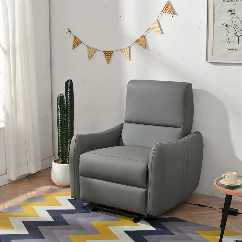 Fauteuil inclinable électrique avec port USB, fauteuil inclinable gain de place près du mur