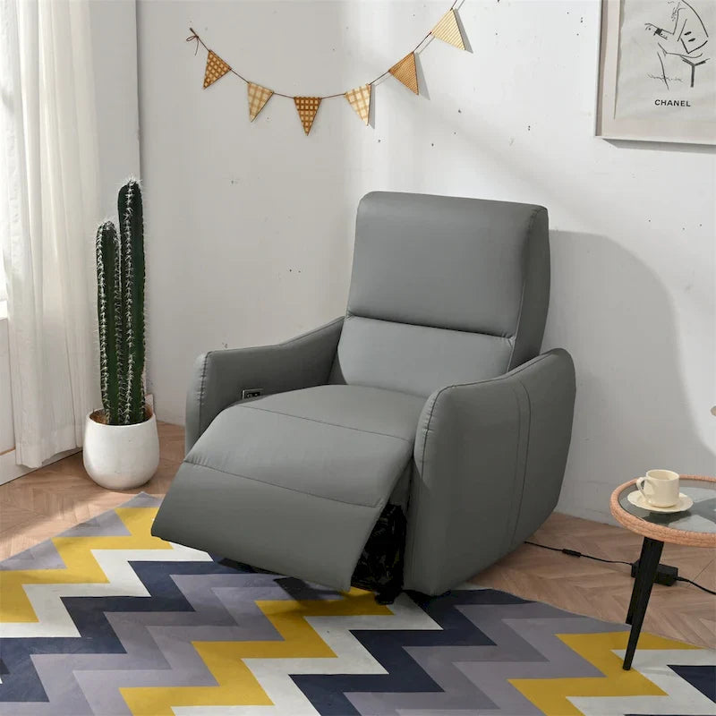 Fauteuil inclinable électrique avec port USB, fauteuil inclinable gain de place près du mur