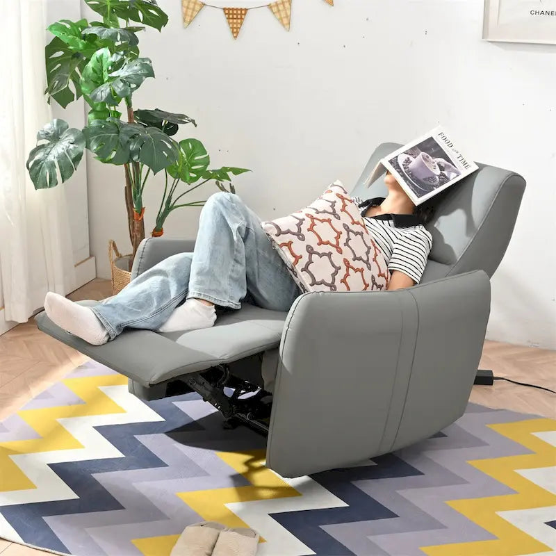 Fauteuil inclinable électrique avec port USB, fauteuil inclinable gain de place près du mur