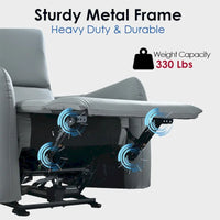 Fauteuil inclinable électrique avec port USB, fauteuil inclinable gain de place près du mur
