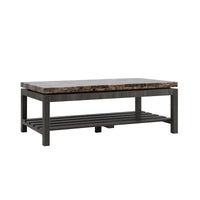 Table basse occasionnelle en faux marbre