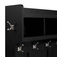 Meuble d'entrée Woodland et petit banc à chaussures avec étagères par Bush Furniture