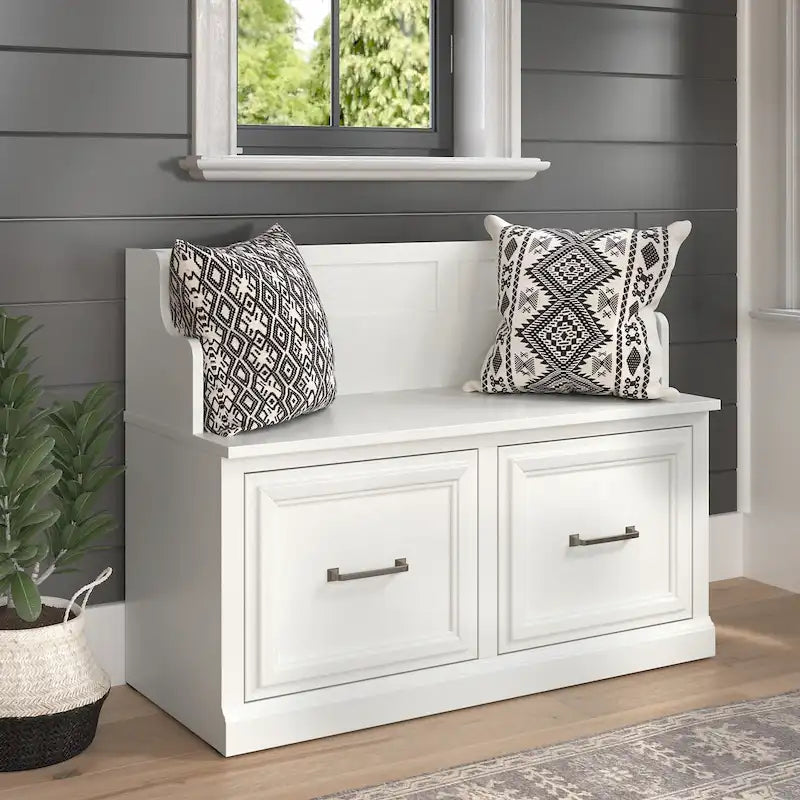 Banc d'entrée Woodland 40W avec portes par Bush Furniture