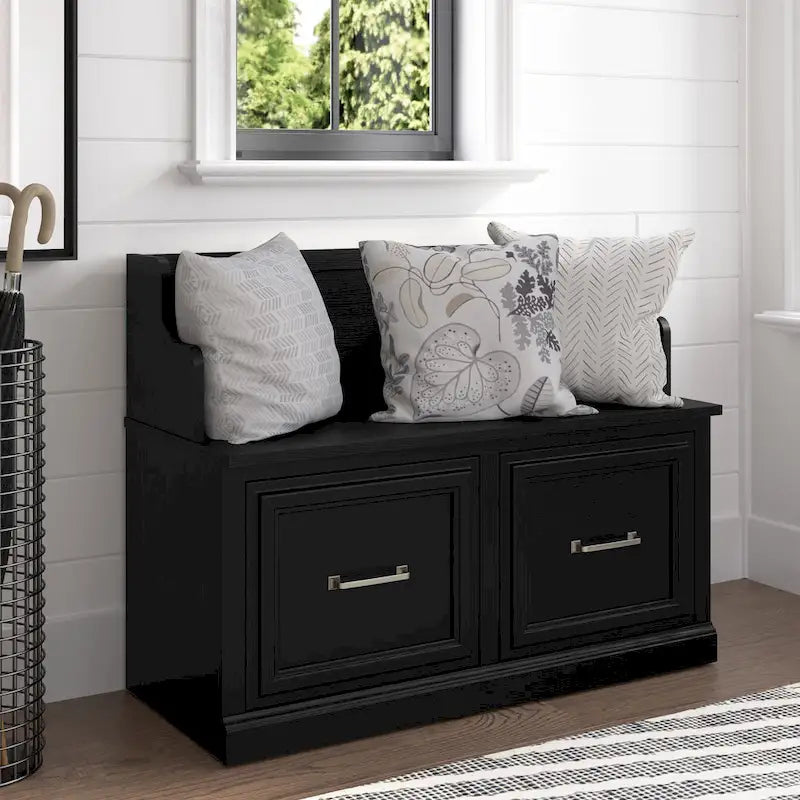 Woodland banc d'entrée 40W avec portes par Bush Furniture