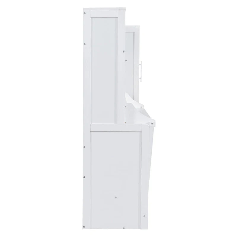 Lit escamotable Queen Size avec armoire et tiroirs