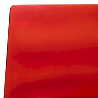 Chaise de salle à manger en acrylique Astor avec pieds chromés, chaise d'appoint moderne à motif ondulation d'eau
