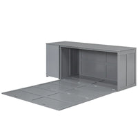 Lit escamotable taille Queen avec bureau pivotant