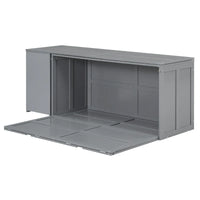 Lit escamotable taille Queen avec bureau pivotant
