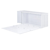 Lit escamotable taille Queen avec bureau pivotant