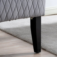 Christopher Knight Home - Fauteuil à oreilles haut de dossier en velours Evelyn avec pieds en bois