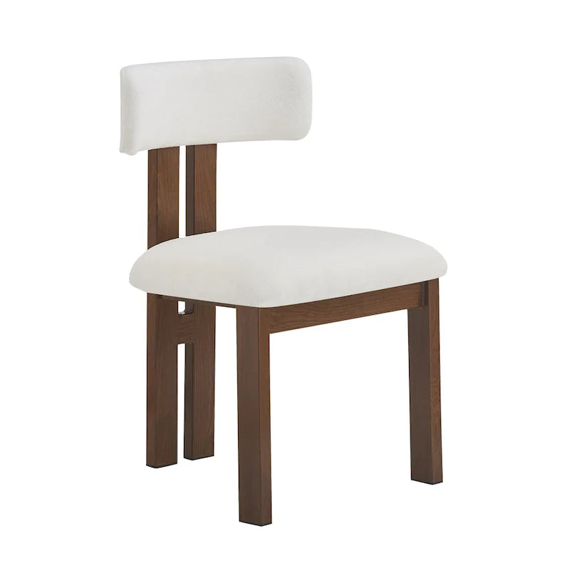 Chaises de salle à manger rembourrées Astura, structure en fer, lot de 2 par Christopher Knight Home