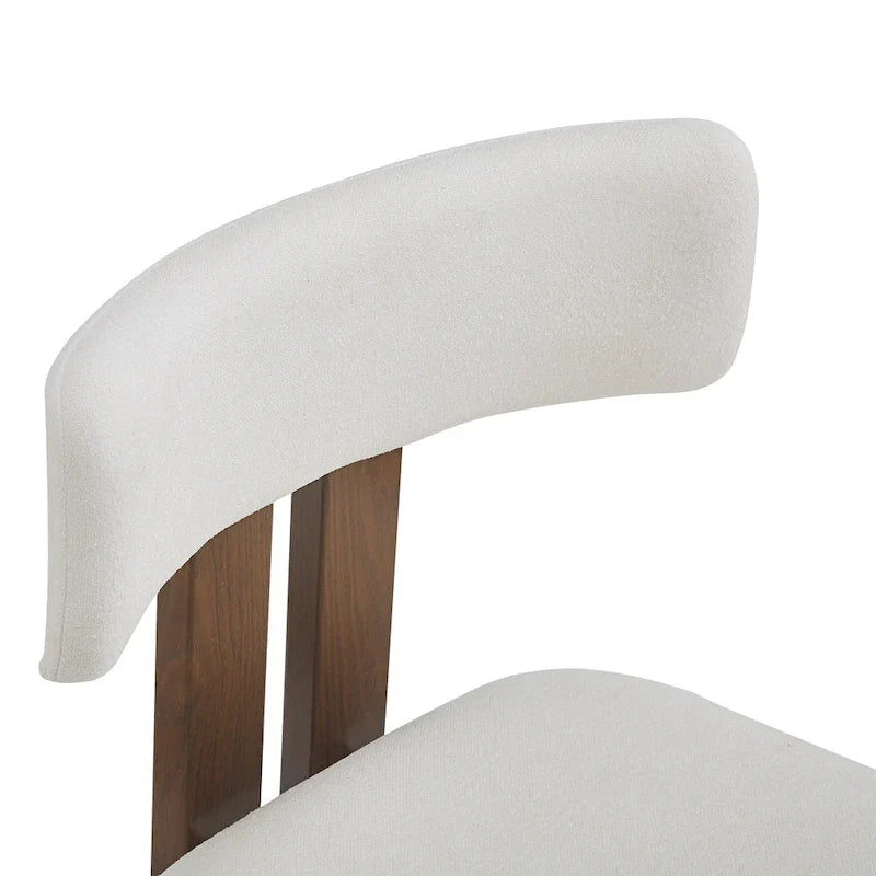 Chaises de salle à manger rembourrées Astura, structure en fer, lot de 2 par Christopher Knight Home