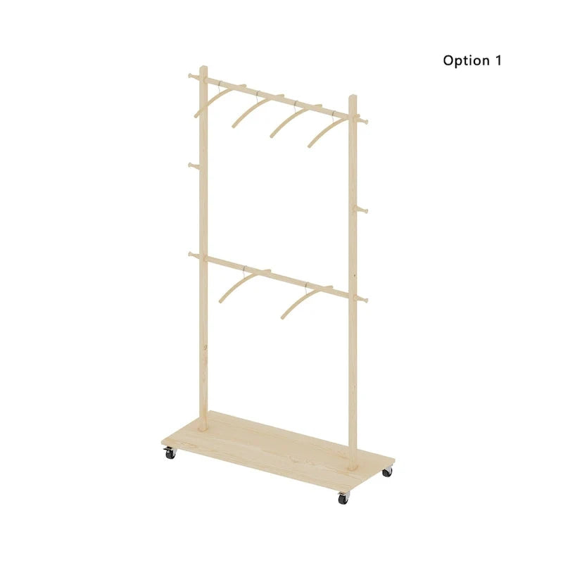 Portant à vêtements de style simple avec barre unique autoportante, design multifonctionnel, pieds antidérapants réglables, pour chambre, noir