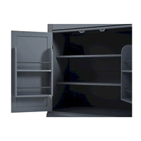Garde-manger de cuisine moderne sur pied, rangement alimentaire buffet, meuble de bar à café avec tiroir, 2 étagères réglables et 2 étagères de porte