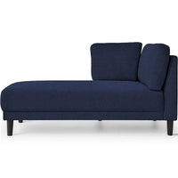 Méridienne d'angle moderne en lin 65 avec coussins amovibles, canapé-lit, canapé de détente, méridienne rembourrée