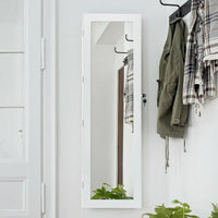 Costway Armoire à bijoux murale avec miroir et lumières LED