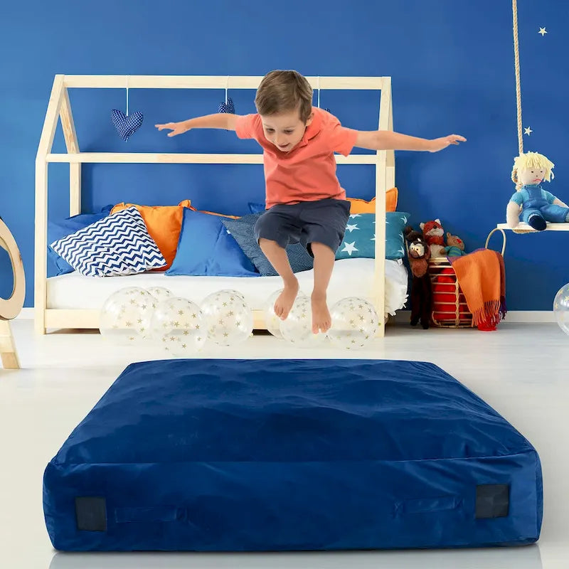 Tapis sensoriel anti-chocs Costway 57 x 57 avec blocs en mousse, lavable - Voir détails
