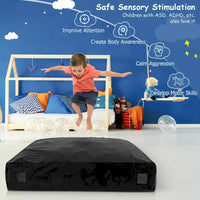 Tapis de sol rembourré sensoriel Costway 57 x 57 avec blocs de mousse et lavable - Voir détails