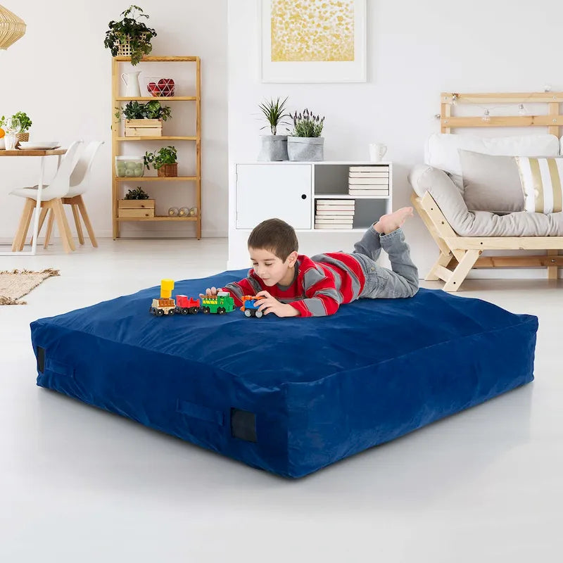 Tapis sensoriel anti-chocs Costway 57 x 57 avec blocs en mousse, lavable - Voir détails